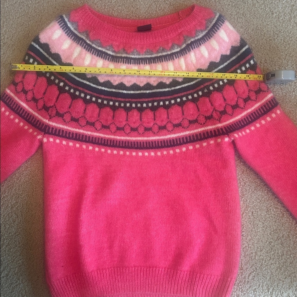 GAP Vibrant Pink and Black Crew Neck Sweater - Picture 4 of 6